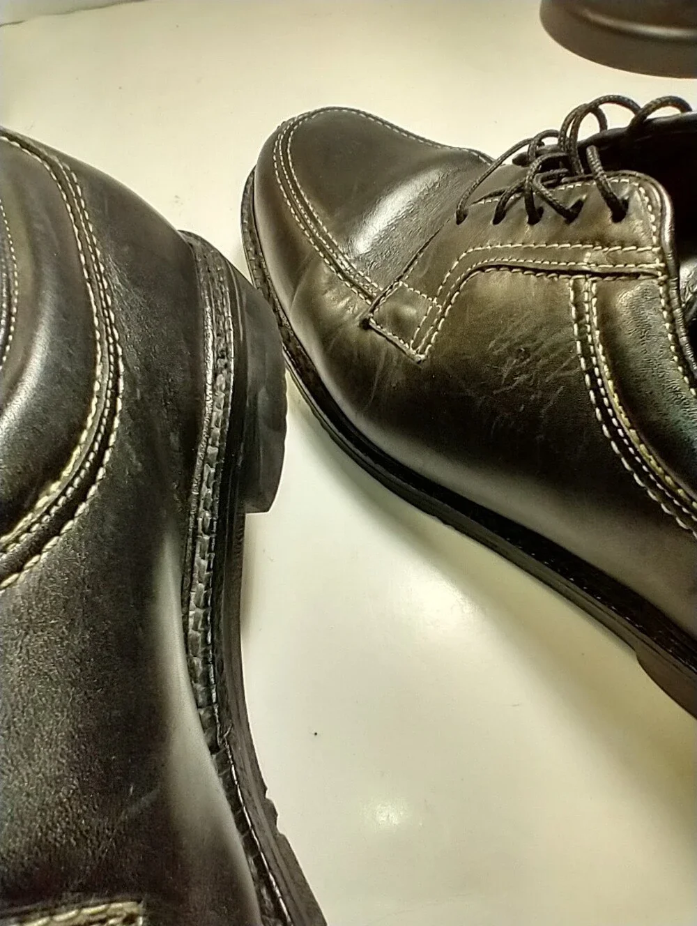 Allen Edmonds Wilbert Black Leather Split Toe Dress Shoes Men's sz 12D.